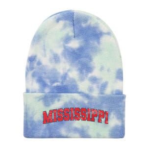 State Of Mississippi Patriotic Usa Tie Dye 12in Knit Beanie