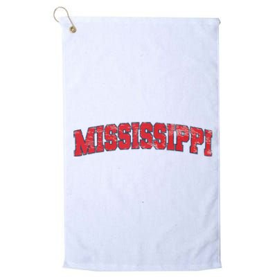 State Of Mississippi Patriotic Usa Platinum Collection Golf Towel