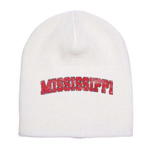 State Of Mississippi Patriotic Usa Short Acrylic Beanie