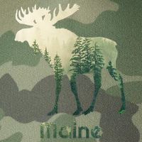 State Of Maine Moose Forest Tree Hunter Wildlife Legacy Tie Dye Trucker Hat