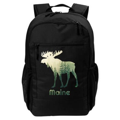 State Of Maine Moose Forest Tree Hunter Wildlife Backpack