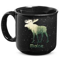 State Of Maine Moose Forest Tree Hunter Wildlife 15oz Campfire Ceramic Mug