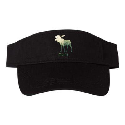 State Of Maine Moose Forest Tree Hunter Wildlife Visor