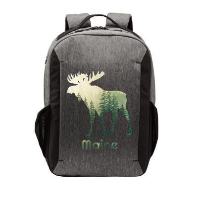 State Of Maine Moose Forest Tree Hunter Wildlife Vector Backpack