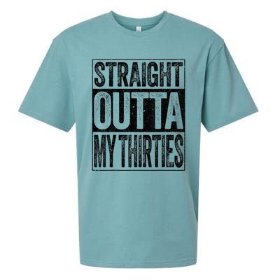 Straight Outta My Thirties 40th Birthday Shirt shirt Sueded Cloud Jersey T-Shirt