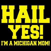 State Of Michigan Hail! Yes Mom Mother Ann Arbor Gift U M Impact Tech Backpack