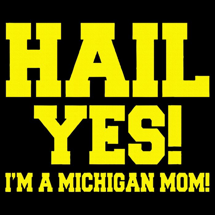 State Of Michigan Hail! Yes Mom Mother Ann Arbor Gift U M Impact Tech Backpack