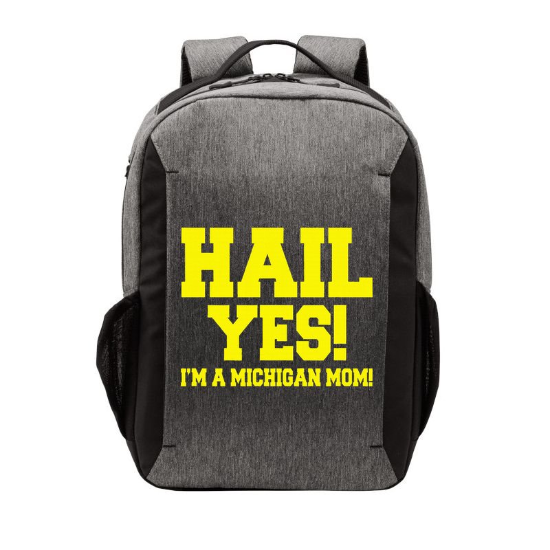 State Of Michigan Hail! Yes Mom Mother Ann Arbor Gift U M Vector Backpack