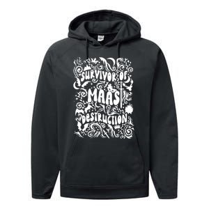 Survivor Of Maas Destruction Performance Fleece Hoodie