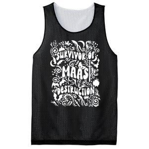 Survivor Of Maas Destruction Mesh Reversible Basketball Jersey Tank