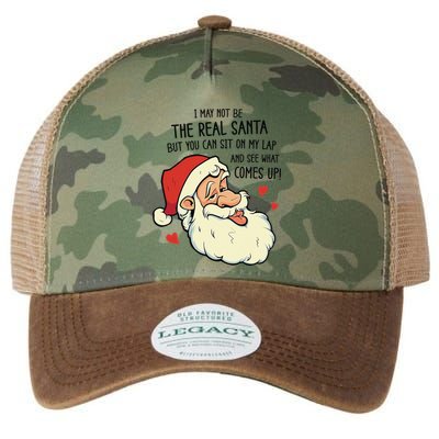 Sit On My Lap Funny Rude Xmas Naughty Christmas Legacy Tie Dye Trucker Hat