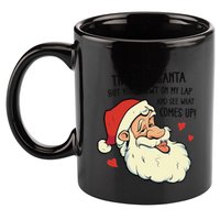Sit On My Lap Funny Rude Xmas Naughty Christmas 11oz C Handle Ceramic Mug