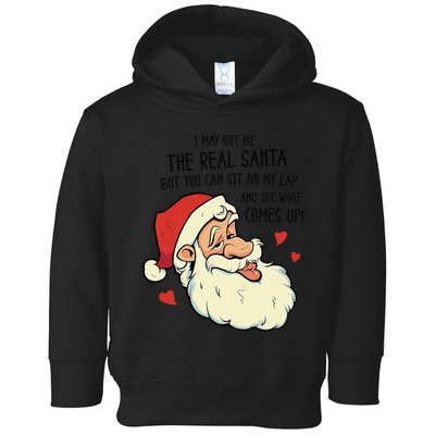 Sit On My Lap Funny Rude Xmas Naughty Christmas Toddler Hoodie