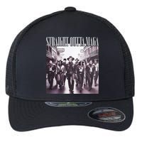 Straight Outta Maga Funny Trump 2024 Flexfit Unipanel Trucker Cap