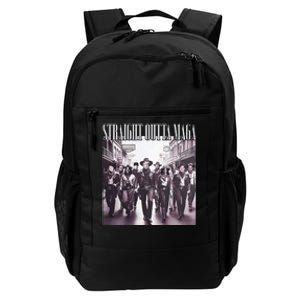 Straight Outta Maga Funny Trump 2024 Daily Commute Backpack