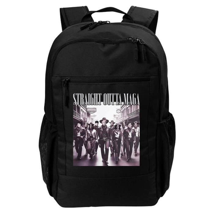 Straight Outta Maga Funny Trump 2024 Daily Commute Backpack