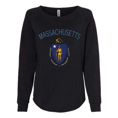 State Of Massachusetts Flag The Bay State Boston Salem Womens California Wash Sweatshirt