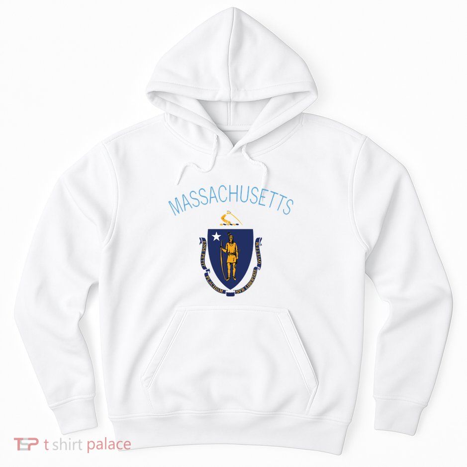 State Of Massachusetts Flag The Bay State Boston Salem Hoodie
