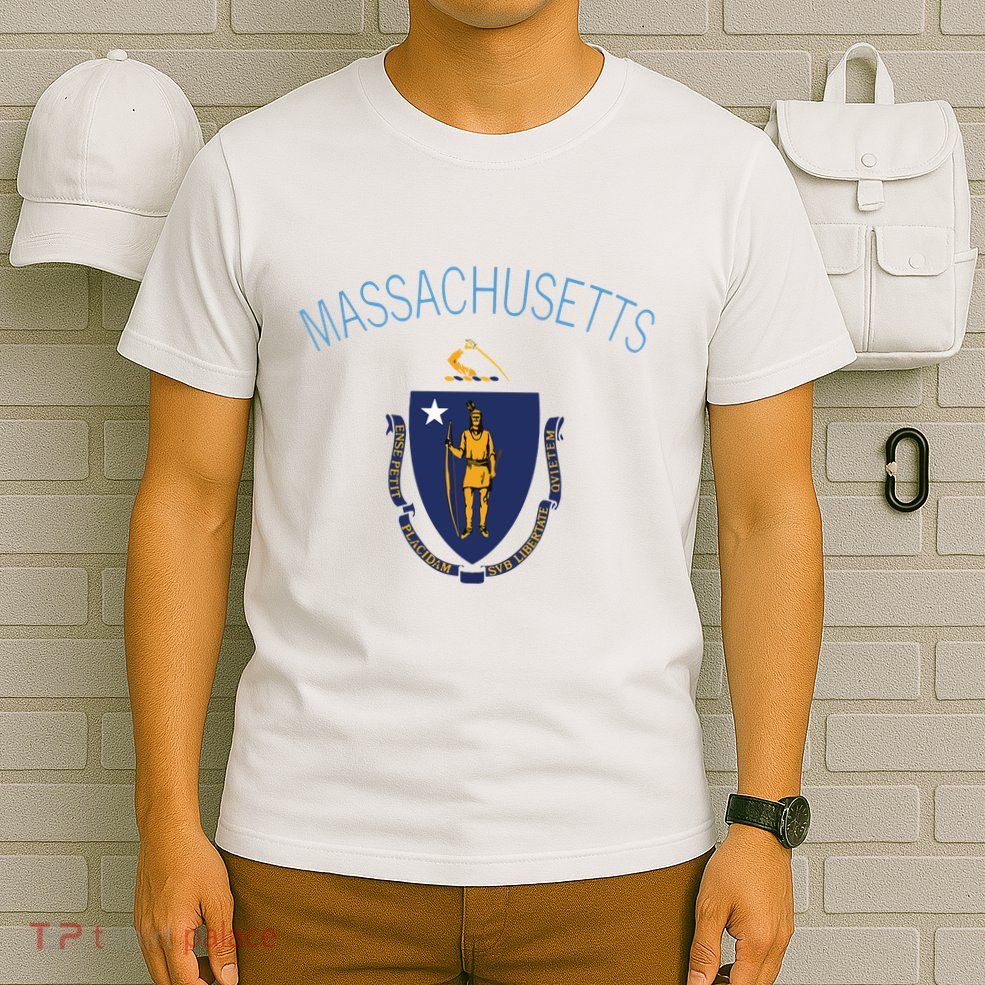 State Of Massachusetts Flag The Bay State Boston Salem T-Shirt