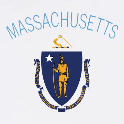 State Of Massachusetts Flag The Bay State Boston Salem T-Shirt
