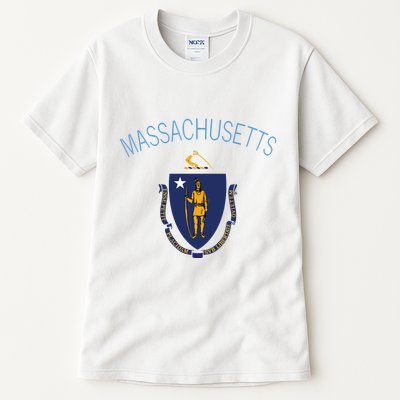 State Of Massachusetts Flag The Bay State Boston Salem Tall T-Shirt