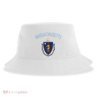 State Of Massachusetts Flag The Bay State Boston Salem Sustainable Bucket Hat