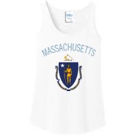 State Of Massachusetts Flag The Bay State Boston Salem Ladies Essential Tank