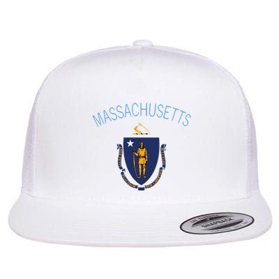 State Of Massachusetts Flag The Bay State Boston Salem Flatbill Hat