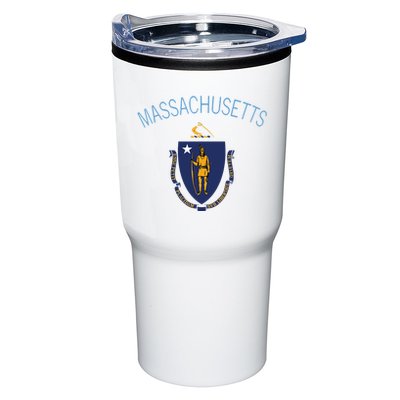State Of Massachusetts Flag The Bay State Boston Salem Tumbler