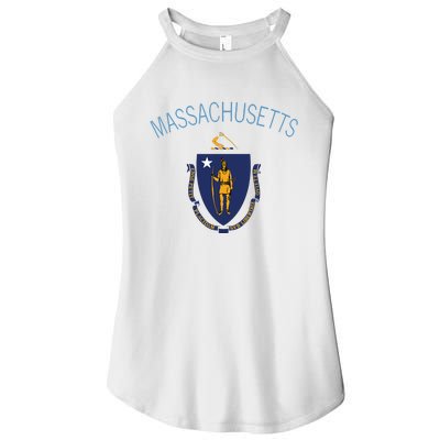 State Of Massachusetts Flag The Bay State Boston Salem Women's Perfect Tri Rocker Tank