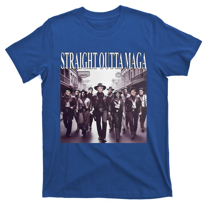 Straight Outta Maga Funny Trump 2024 T-Shirt