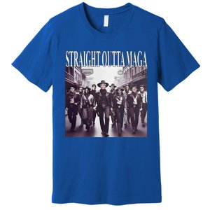 Straight Outta Maga Funny Trump 2024 Premium T-Shirt