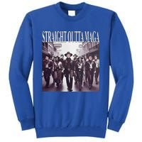 Straight Outta Maga Funny Trump 2024 Tall Sweatshirt