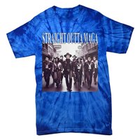 Straight Outta Maga Funny Trump 2024 Tie-Dye T-Shirt