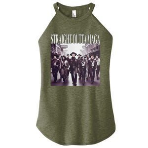 Straight Outta Maga Funny Trump 2024 Women's Perfect Tri Rocker Tank