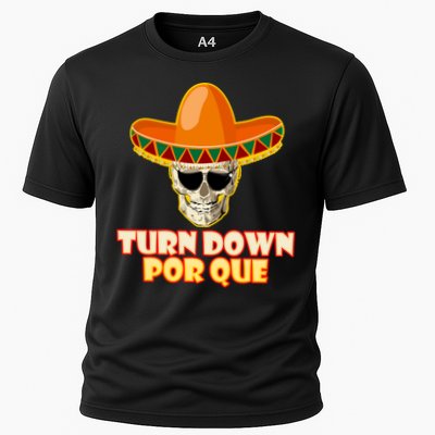 Sombrero Skull Turn Down Por Que Cinco De Mayo Performance Shirt
