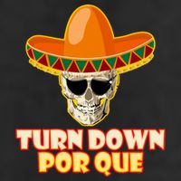 Sombrero Skull Turn Down Por Que Cinco De Mayo Adult Drive Performance Visor