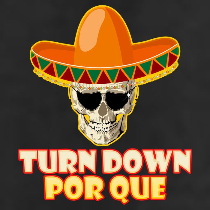 Sombrero Skull Turn Down Por Que Cinco De Mayo Adult Drive Performance Visor