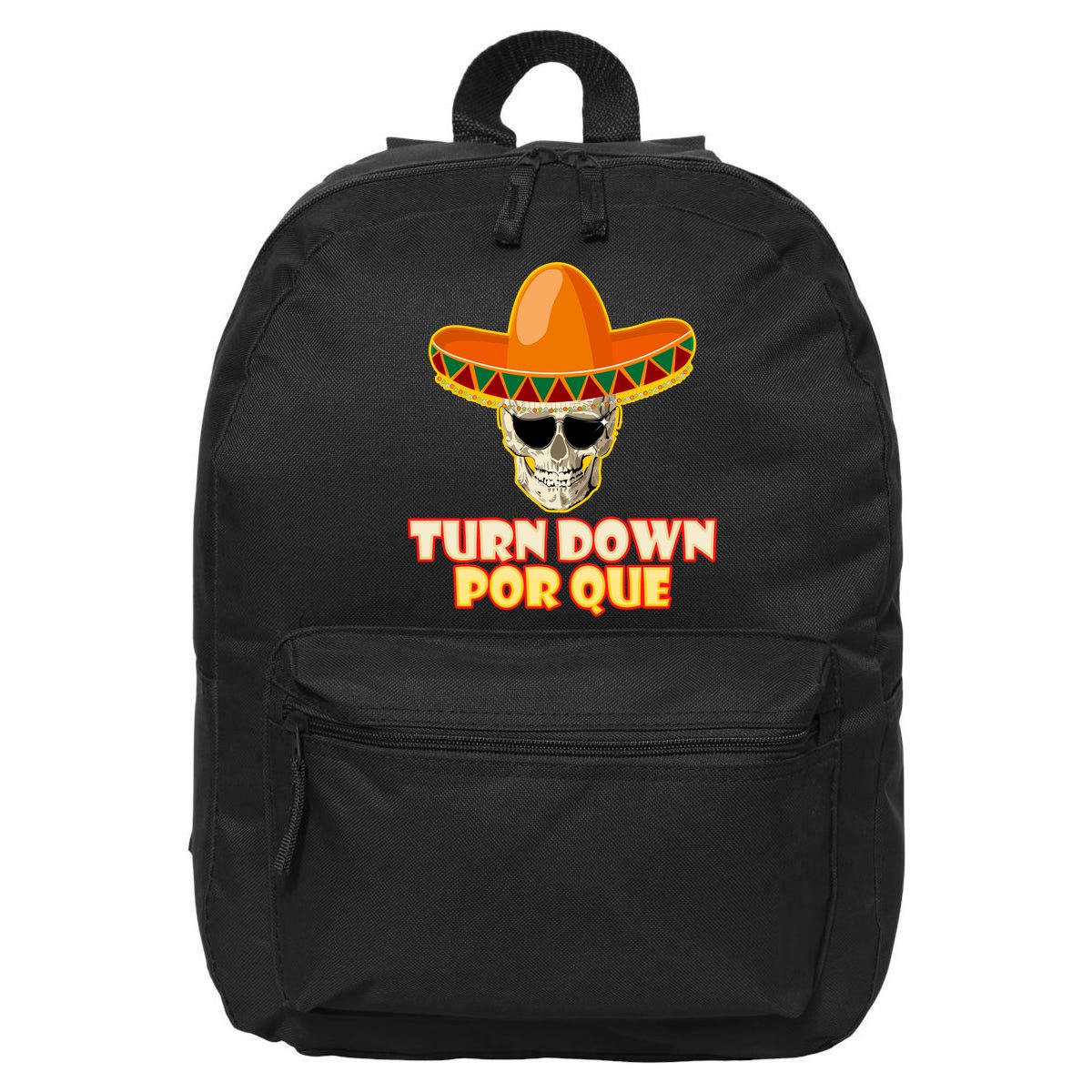 Sombrero Skull Turn Down Por Que Cinco De Mayo 16 in Basic Backpack