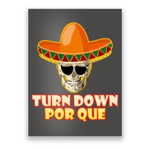 Sombrero Skull Turn Down Por Que Cinco De Mayo Poster