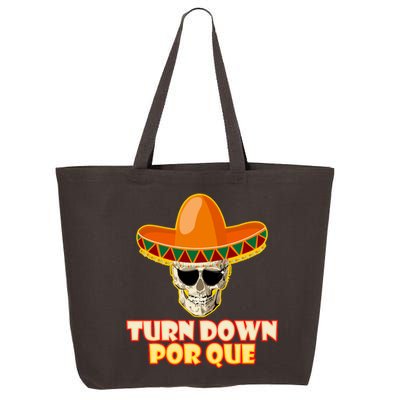 Sombrero Skull Turn Down Por Que Cinco De Mayo 25L Jumbo Tote