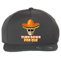 Sombrero Skull Turn Down Por Que Cinco De Mayo Wool Snapback Cap