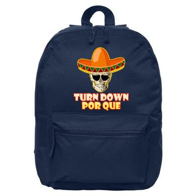 Sombrero Skull Turn Down Por Que Cinco De Mayo 16 in Basic Backpack