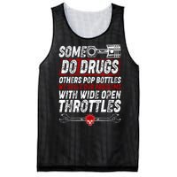 Some Do Drugs We Solve Our Problems With Wide Open Throttles Mesh Reversible Basketball Jersey Tank