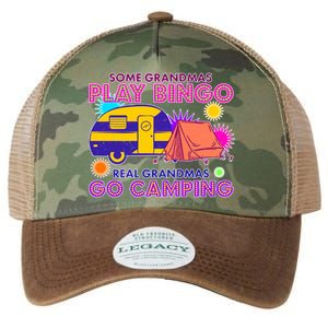 Some Grandmas Play Bingo Real Grandmas Go Camping Legacy Tie Dye Trucker Hat