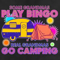 Some Grandmas Play Bingo Real Grandmas Go Camping Adult Drive Performance Visor