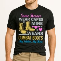 Some Heroes Wear Capes Mine Wears Combat Boots Cooling Performance Crew T-Shirt