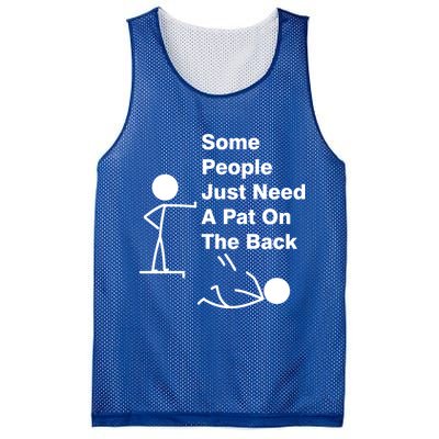 Some People Just Need A Pat On The Back Mesh Reversible Basketball Jersey Tank