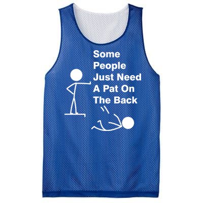 Some People Just Need A Pat On The Back Mesh Reversible Basketball Jersey Tank