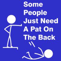 Some People Just Need A Pat On The Back Baby Bodysuit